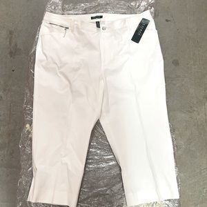White jeans Lauren Ralph Lauren size 18w 93% cotton 7% spandex